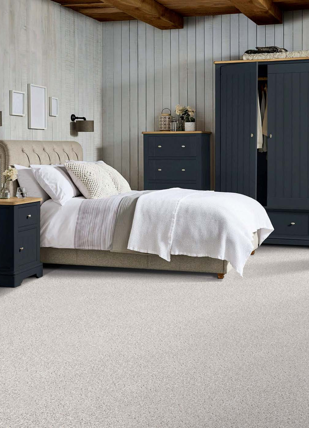 Carpet in a bedroom.